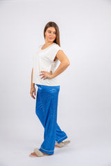 Hush pajama with satin pants and cotton top – dreamy women’s sleepwear