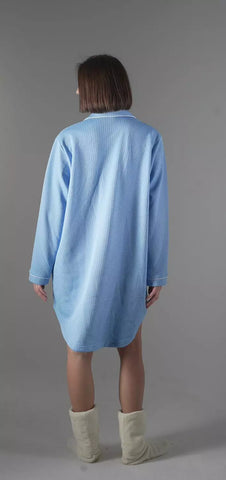 Blue Sleeping Shirt With Milton Inside