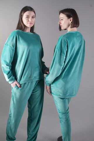 Fluffy Teal Loose Fit