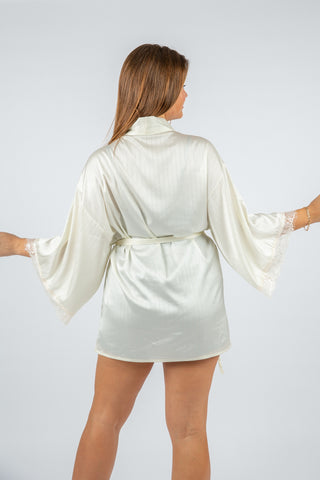 Feather robe-White