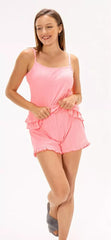 Neon Pink Ruffle Set