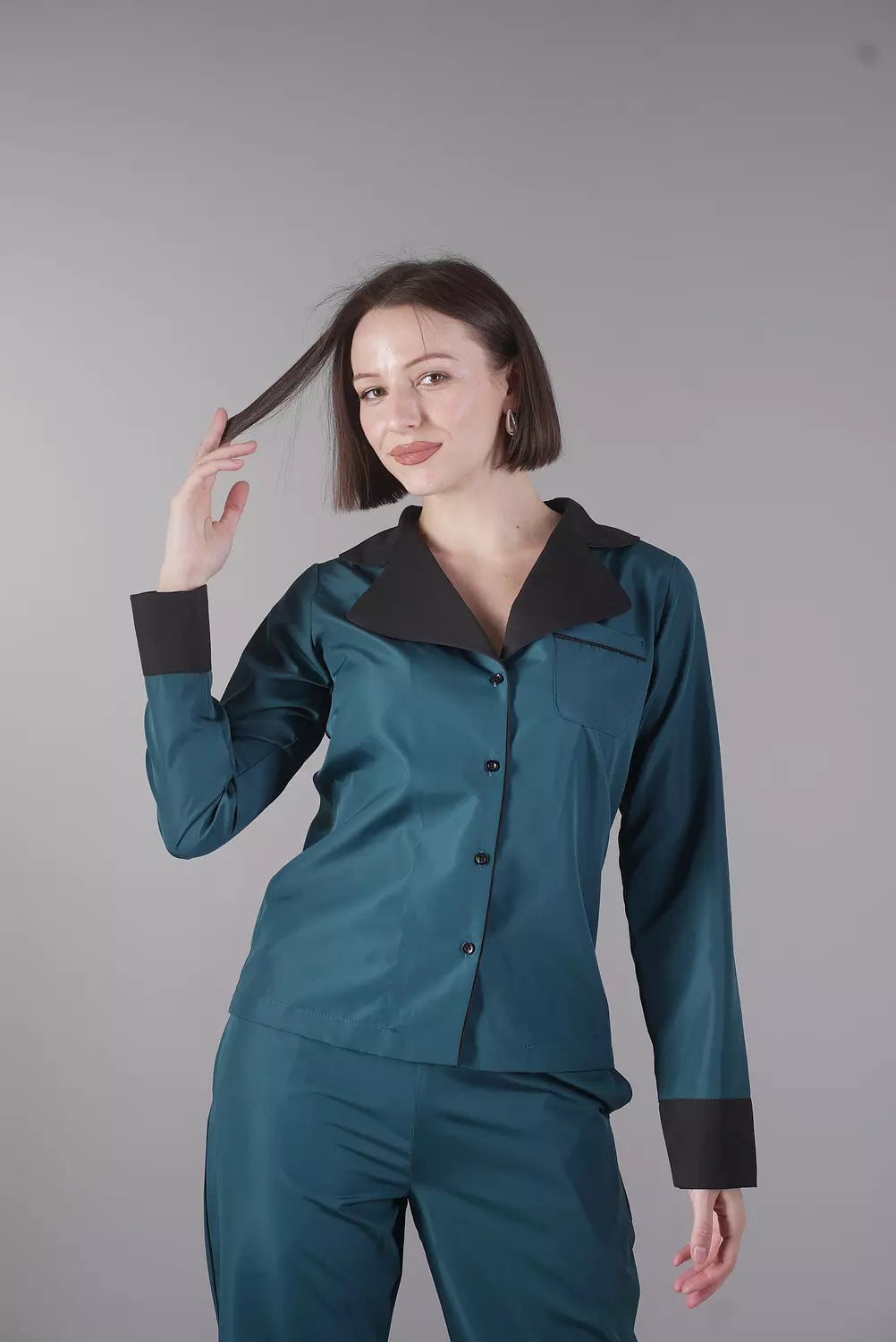 Winter Satin Teal /Black